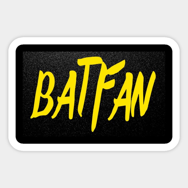 BATFAN "BLACK & YELLOW" Sticker by TSOL Games